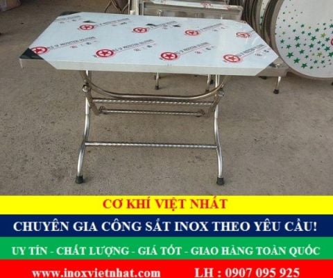 Bàn inox chữ nhật chất lượng giá rẻ TPHCM Long An-Tây Ninh