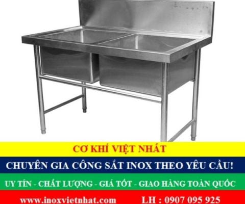 Bồn rửa chén inox công nghiệp giá rẻ TPHCM Long An Tây Ninh