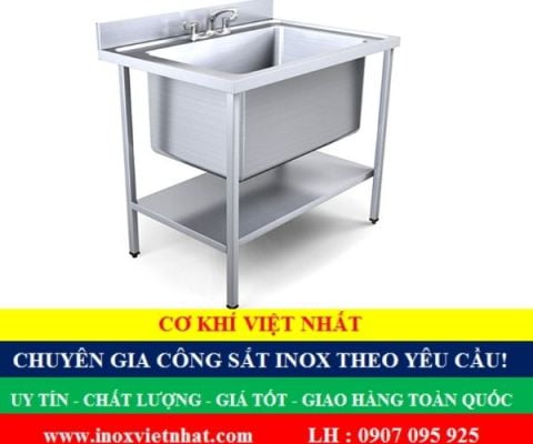 Chậu rửa bát inox công nghiệp chất lượng giá rẻ TPHCM Long An-Tây Ninh