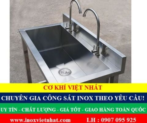 Chậu rửa mặt inox công nghiệp giá rẻ TPHCM Long An-Tây Ninh
