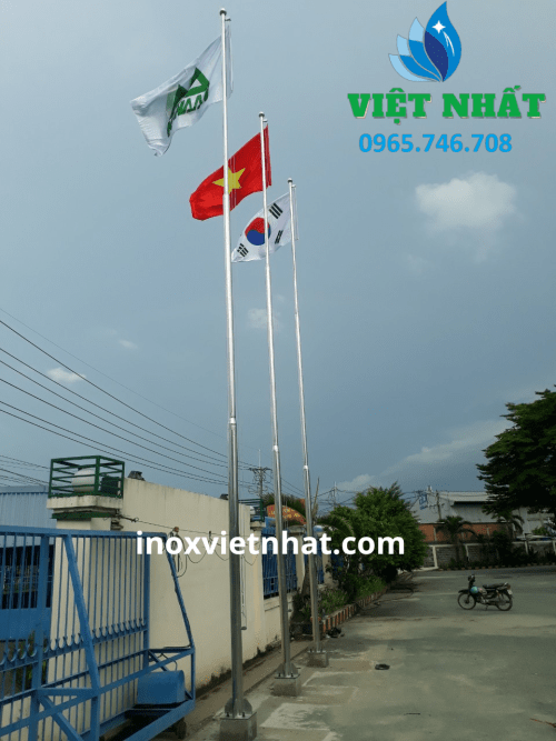 Cột cờ inox 304 cao 7m - Inox Việt Nhất - Chất lượng và độ bền vượt trội