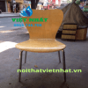 Ghế inox mặt gỗ uốn cong VN113