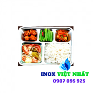 Khay cơm inox công nghiệp