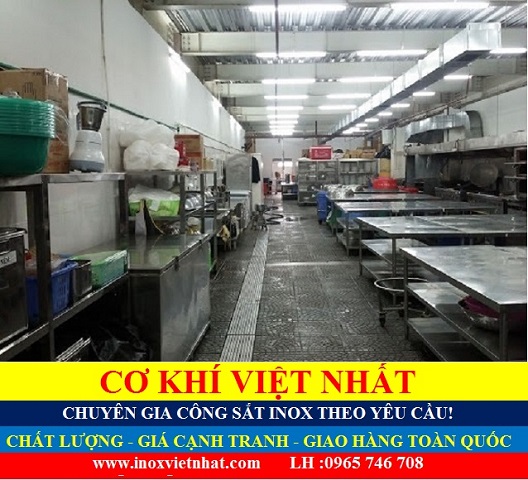 Bếp inox công nghiệp giá tốt chất lượng TPHCM Bình Dương Đồng Nai