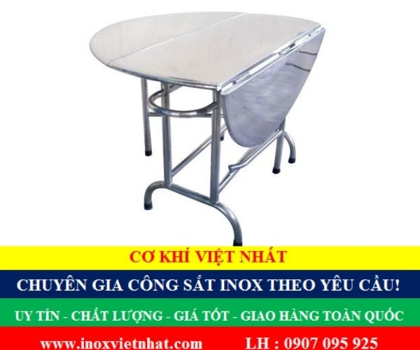 Bàn inox xếp chất lượng giá rẻ TPHCM Long An-Tây Ninh